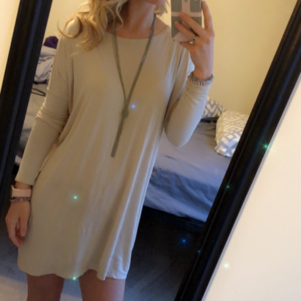 Beige Piko dress